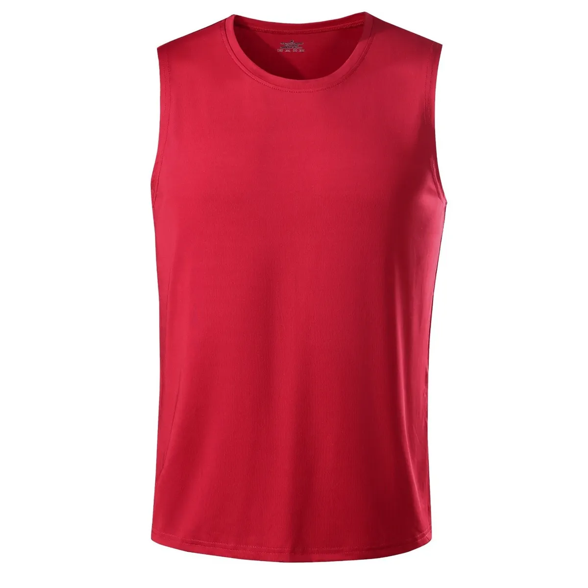 ANDESLAND OUTDOOR APPAREL - Camiseta Musculosa Dryfit Deportiva Holgada Hombre Roja