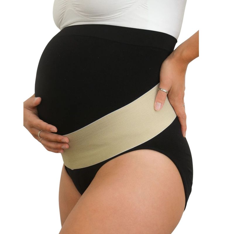 MITIMA - Soporte Abdominal Embarazada Beige