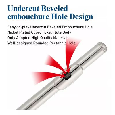 Imagen 2 del producto Flauta,flauta Traversa De Níquel C Célula Cerrada 16 Hoyo.