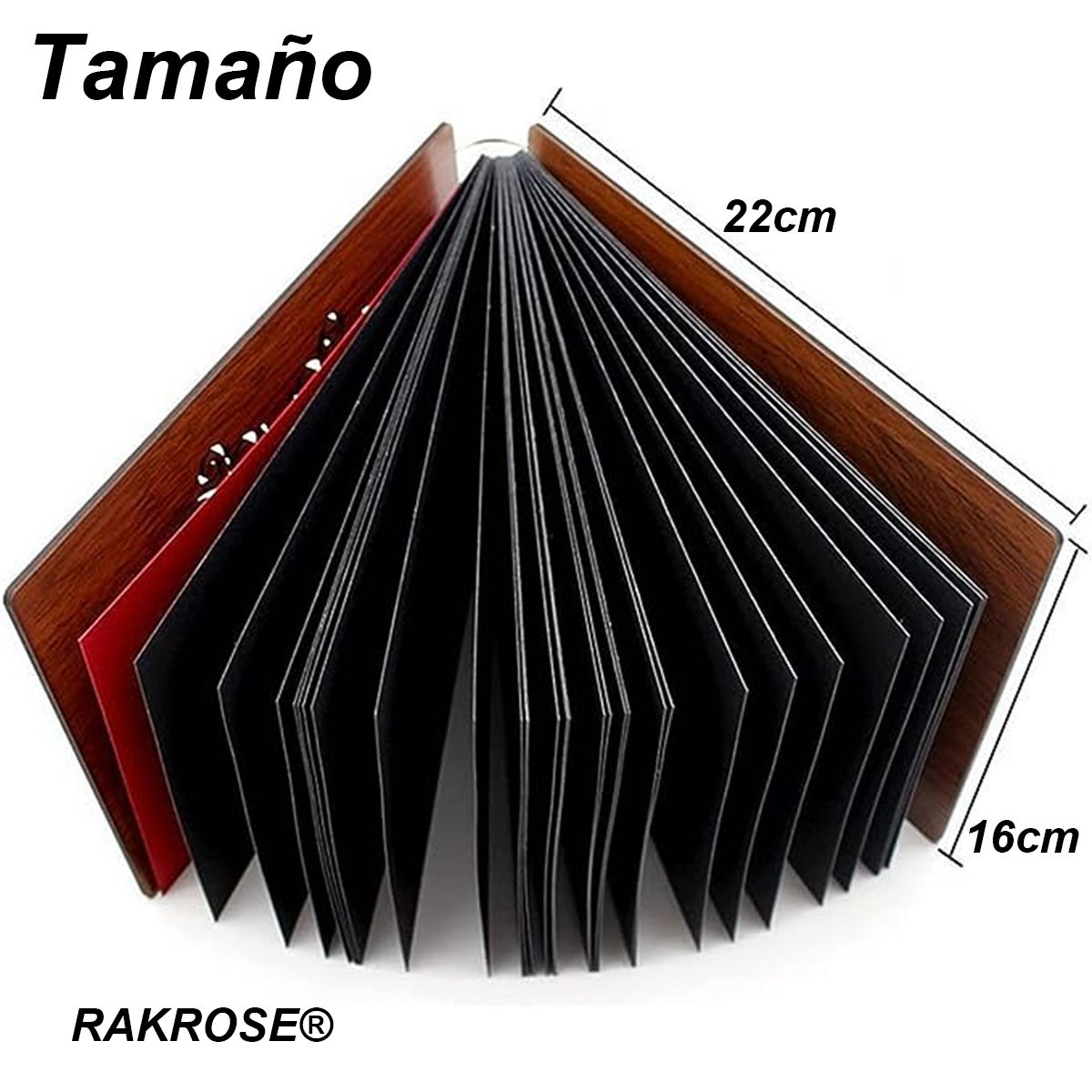 EDWINAYY - álbum De Fotos Diy Madera 8 Pulgadas 29hojas 58 Páginas-love