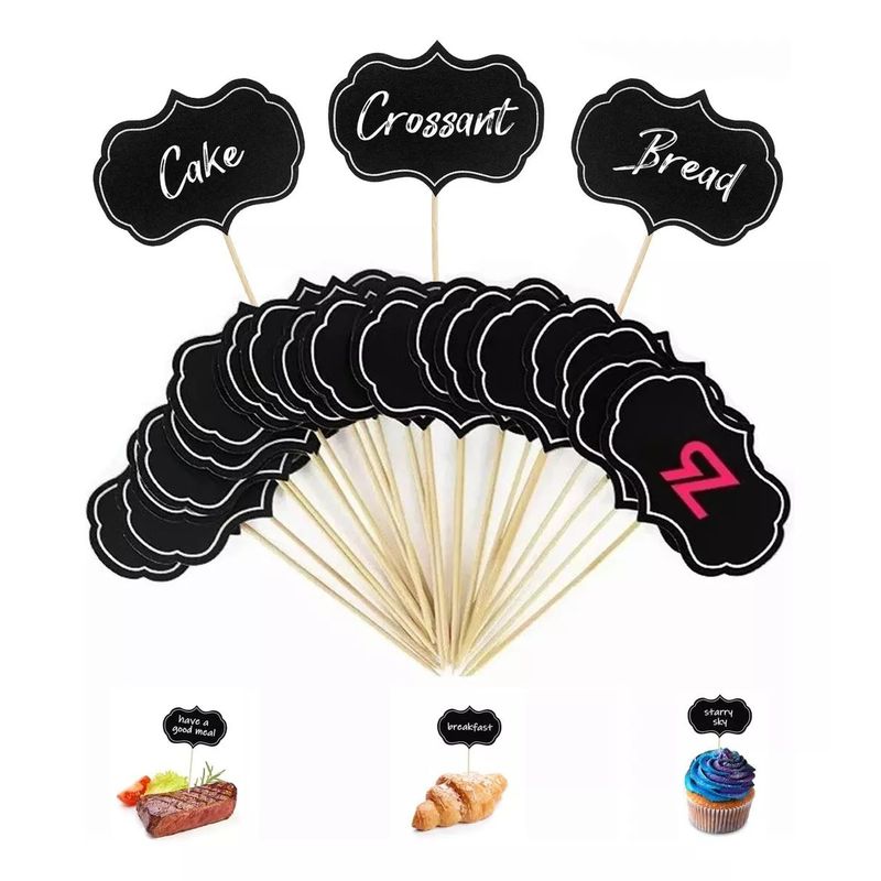 KUANGYE - 24 Unidades Mini Pizarra Para Mensajes Decoracion Fiestas