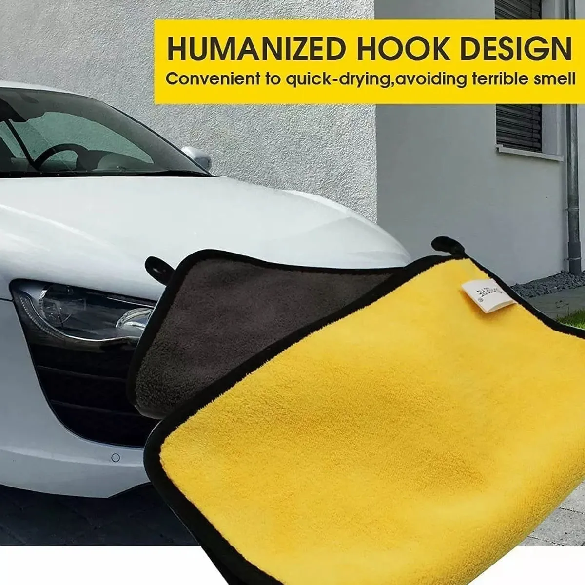 EDWINAYY - 5 Uds Toalla De Lavado De Coches De Alta Calidad 60*30cm