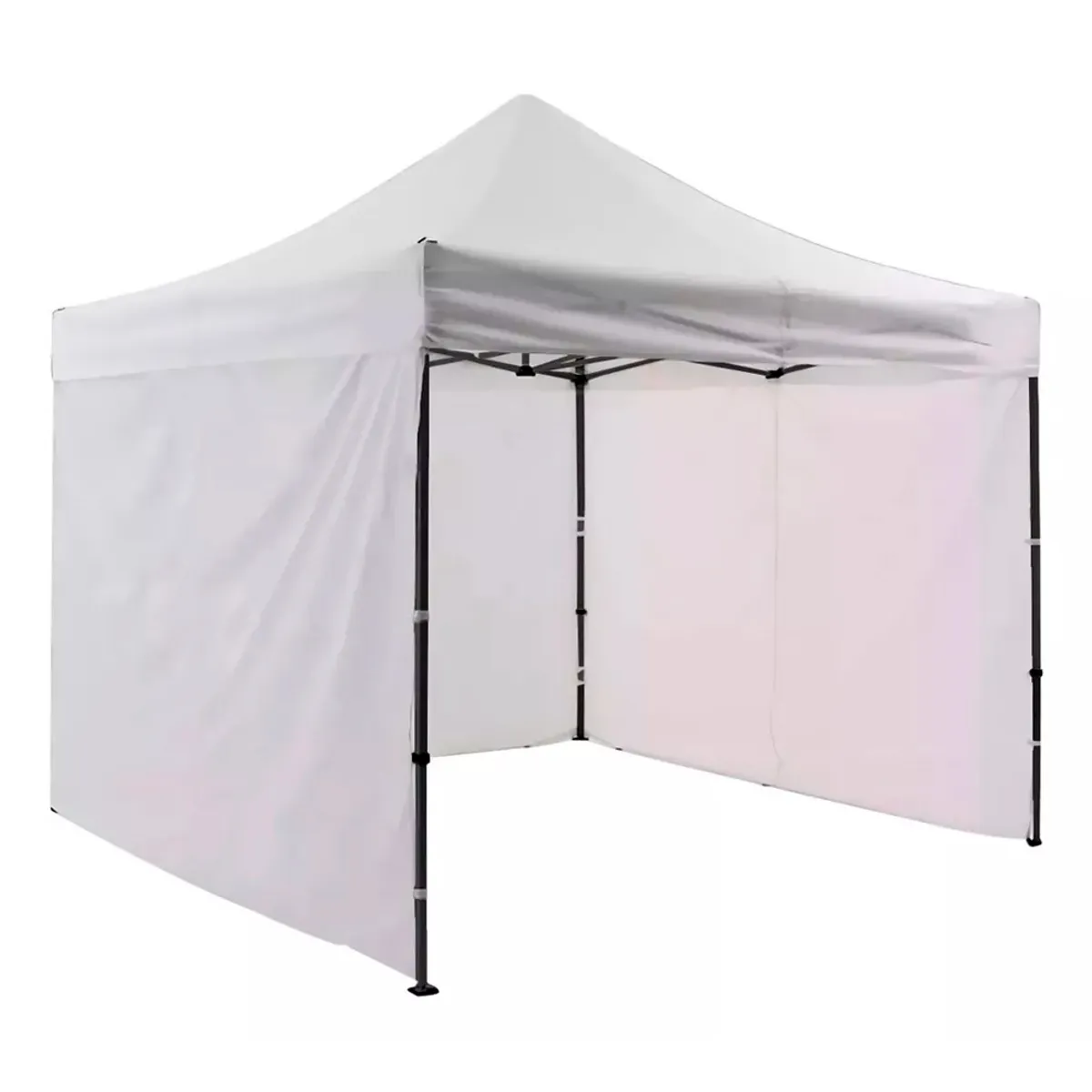 GENERICO - Toldo Plegable 3x3 Paredes Impermeable Retráctil Blanco