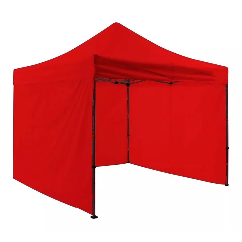GENERICO - Toldo Plegable 3x3 Paredes Impermeable Retráctil ROJO