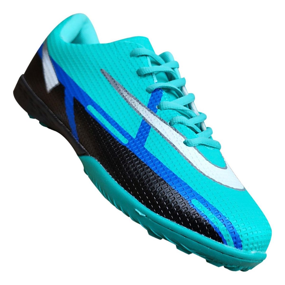 GENERICO - Zapatilla Baby Futbol Juvenil Confortable Extreme Style 7372 - Turquesa