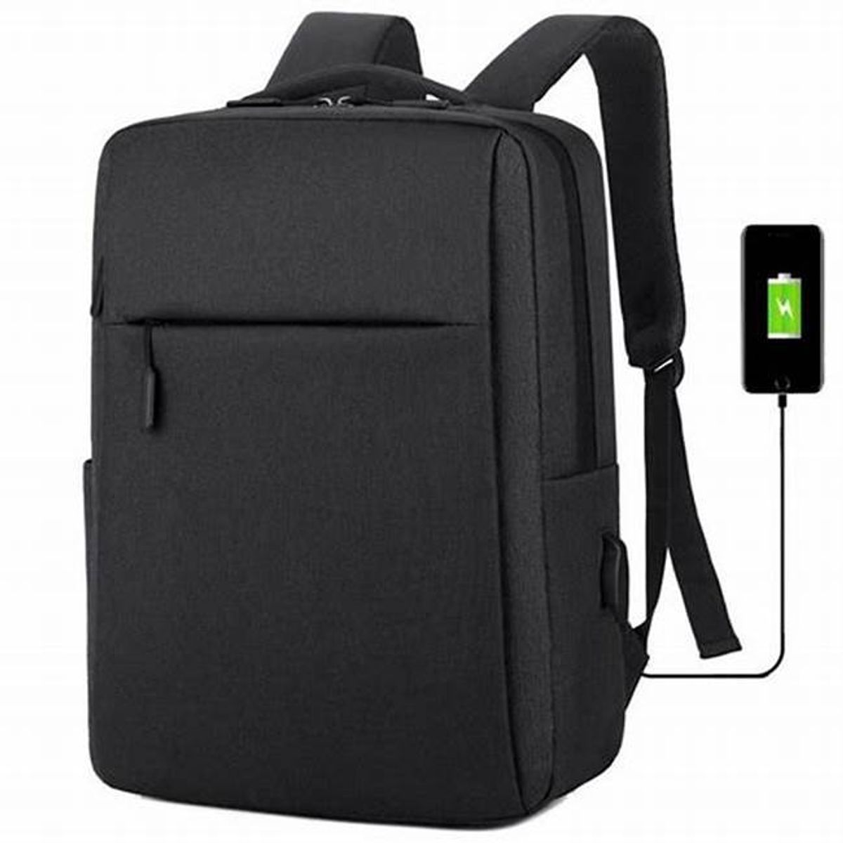 GENERICO - Mochila Para Notebook 15 Puerto De Carga Usb Doble Cierre