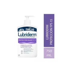 LUBRIDERM - CREMA PROTECCION SOLAR FPS15 750ML.
