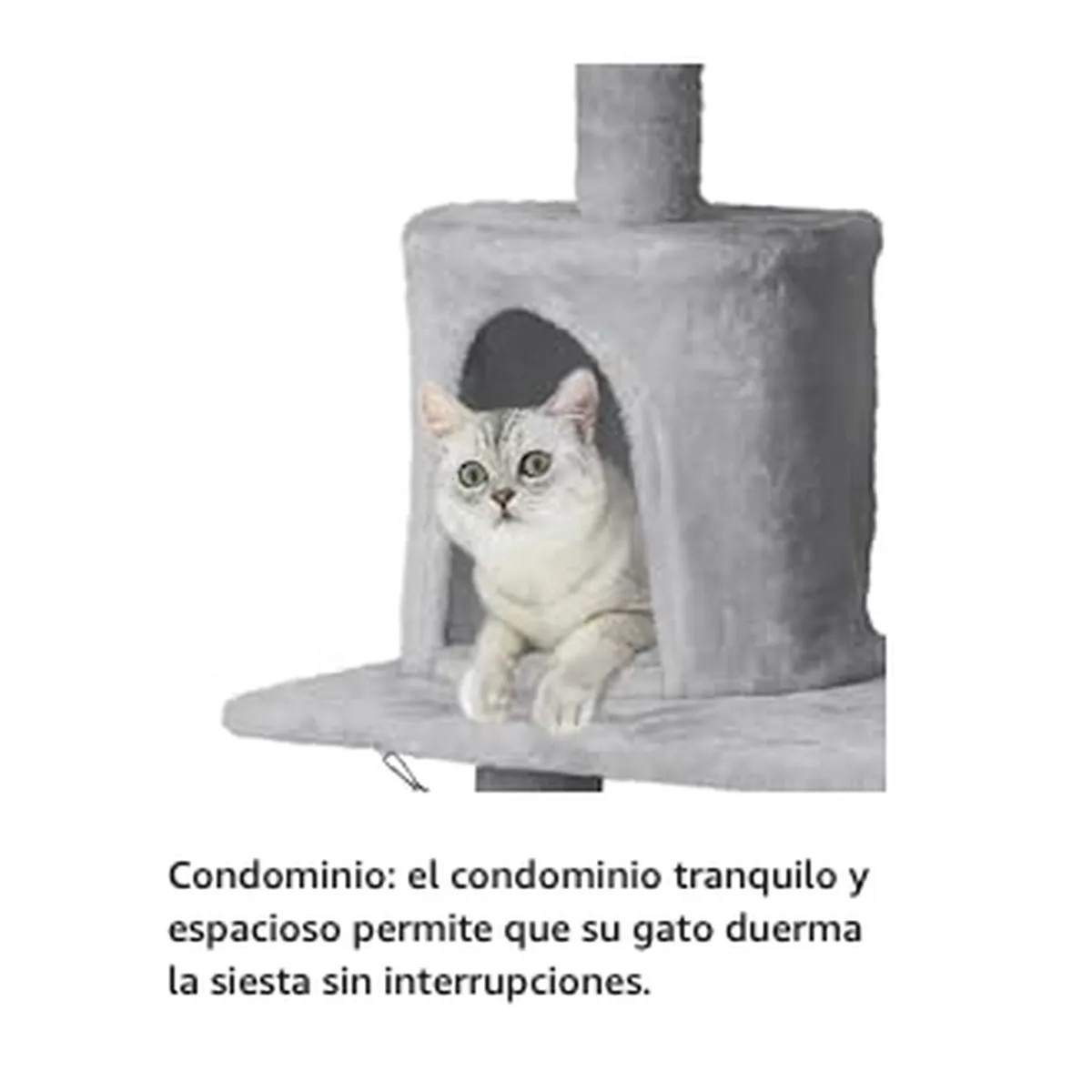GENERICO - Torre Arbol Con Casa Rascador Juguete De Gatos Premium 138cm