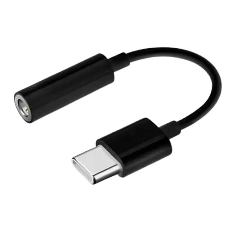 DM - ADAPTADOR TIPO C A PLUG 3.5 DM NEGRO