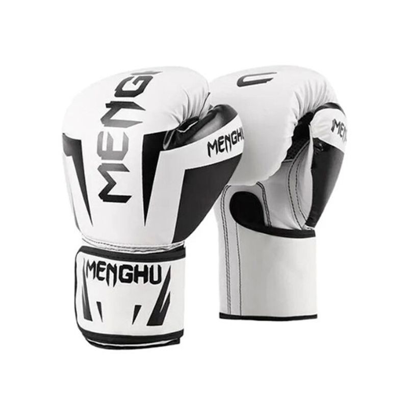 GENERICO - Guantes De Box Menghu 12 Onz Tigre Series Blancos