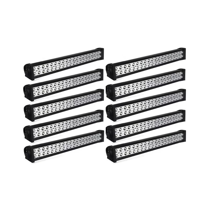 GENERICO - Pack X10 Barra Led 4x4 Barra De Led 4x4 Barras Led 4x4 120w