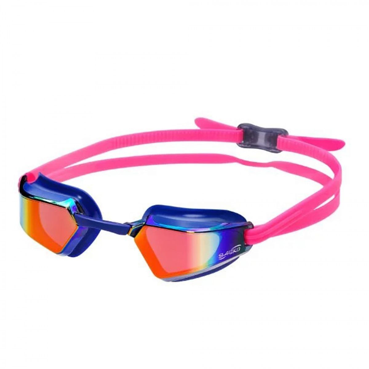 SAEKO - LENTE NATACION SAEKO S71 PHOENIX ESPEJADO UV AZUL-ROSA
