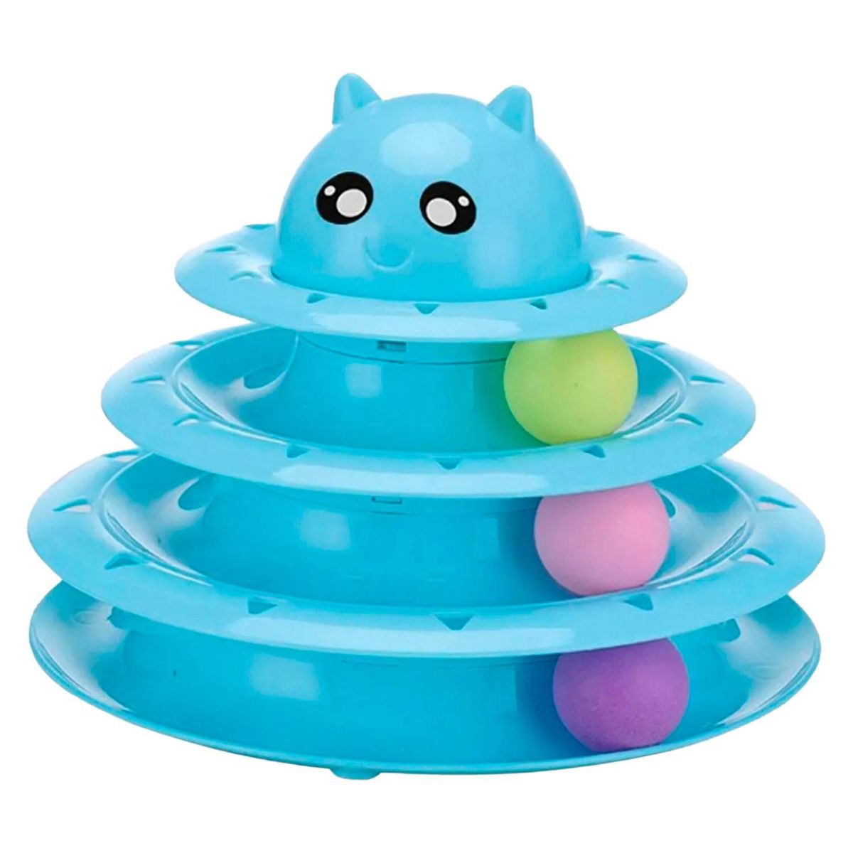 GENERICO - Juguete Para Gatos Mascotas 3 Niveles Con Pelotas