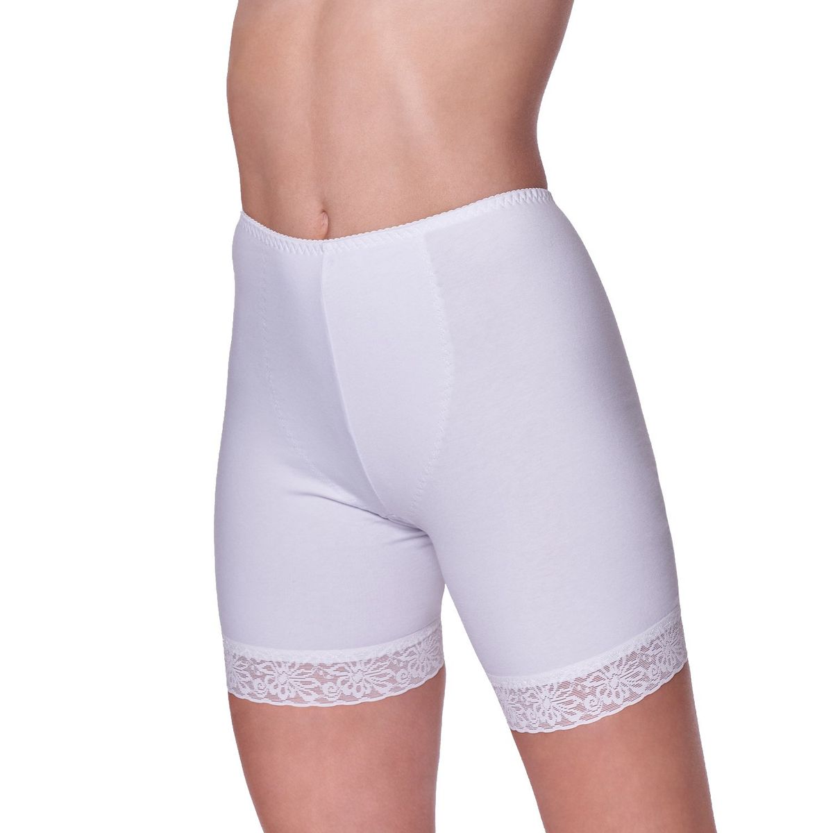 BAZIANI - Calzón Algodón Lycra Refuerzo Abdominal Con Pierna 2066