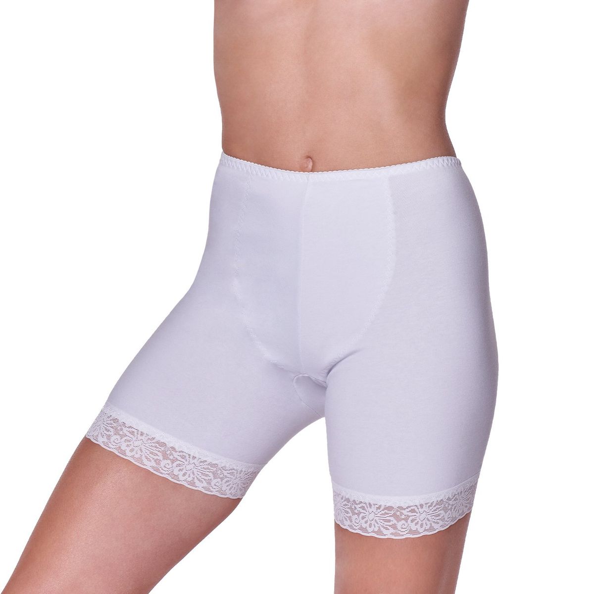 BAZIANI - Calzón Algodón Lycra Refuerzo Abdominal Con Pierna 2066