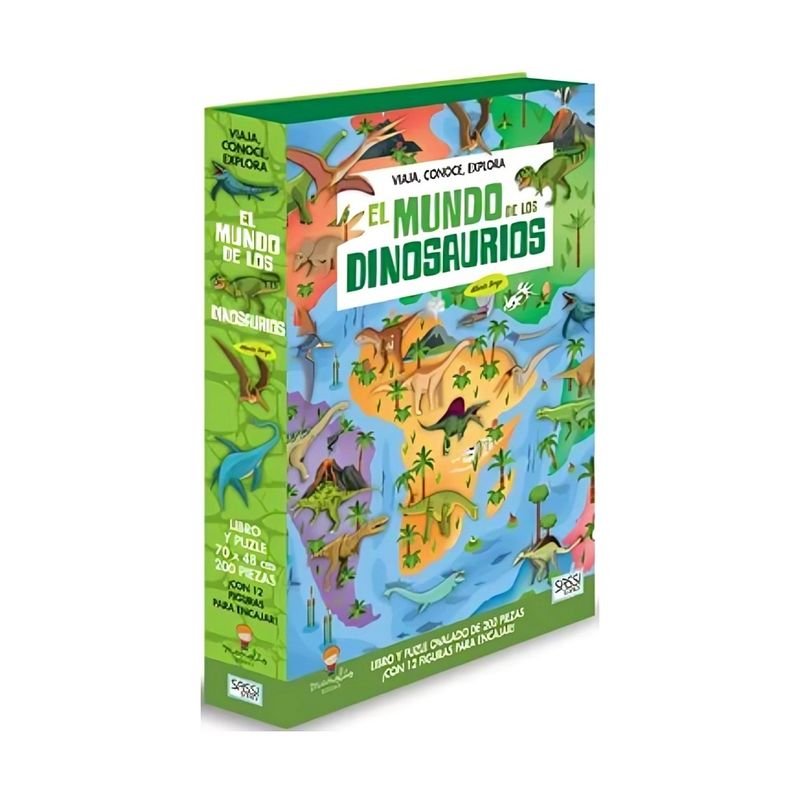 TOP10BOOKS - LIBRO EL MUNDO DE LOS DINOSAURIOS / ALBERTO BORGO / SASSI