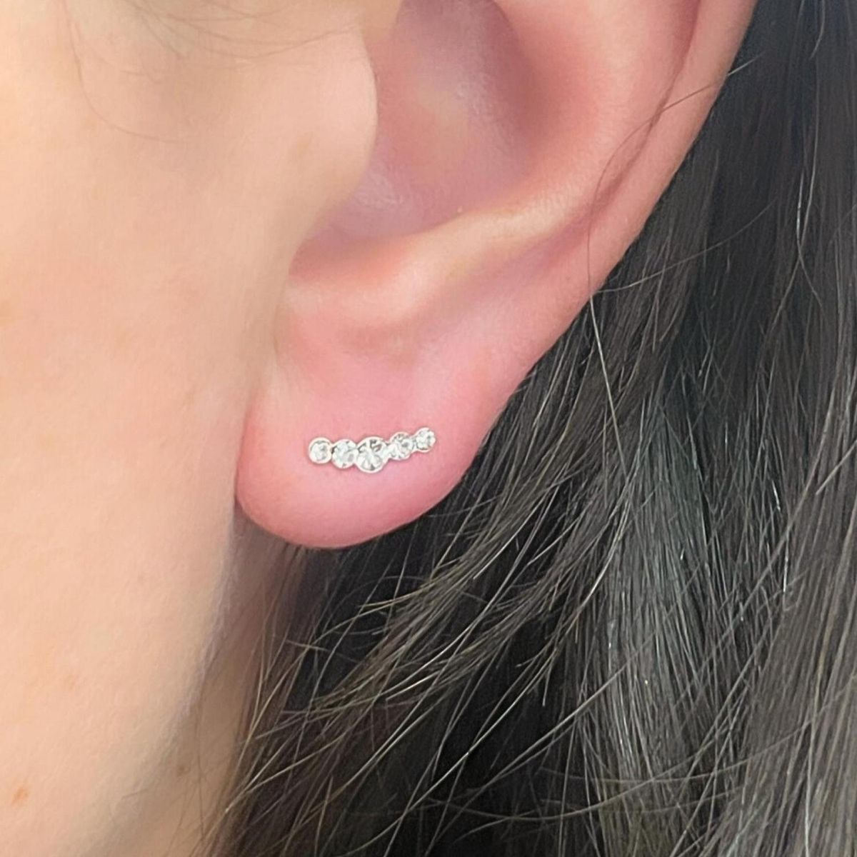 GOIA - Aritos 5 Circones Plata