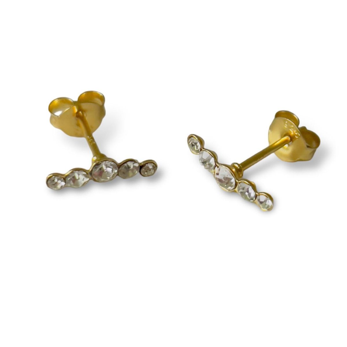 GOIA - Aritos 5 circones Gold de