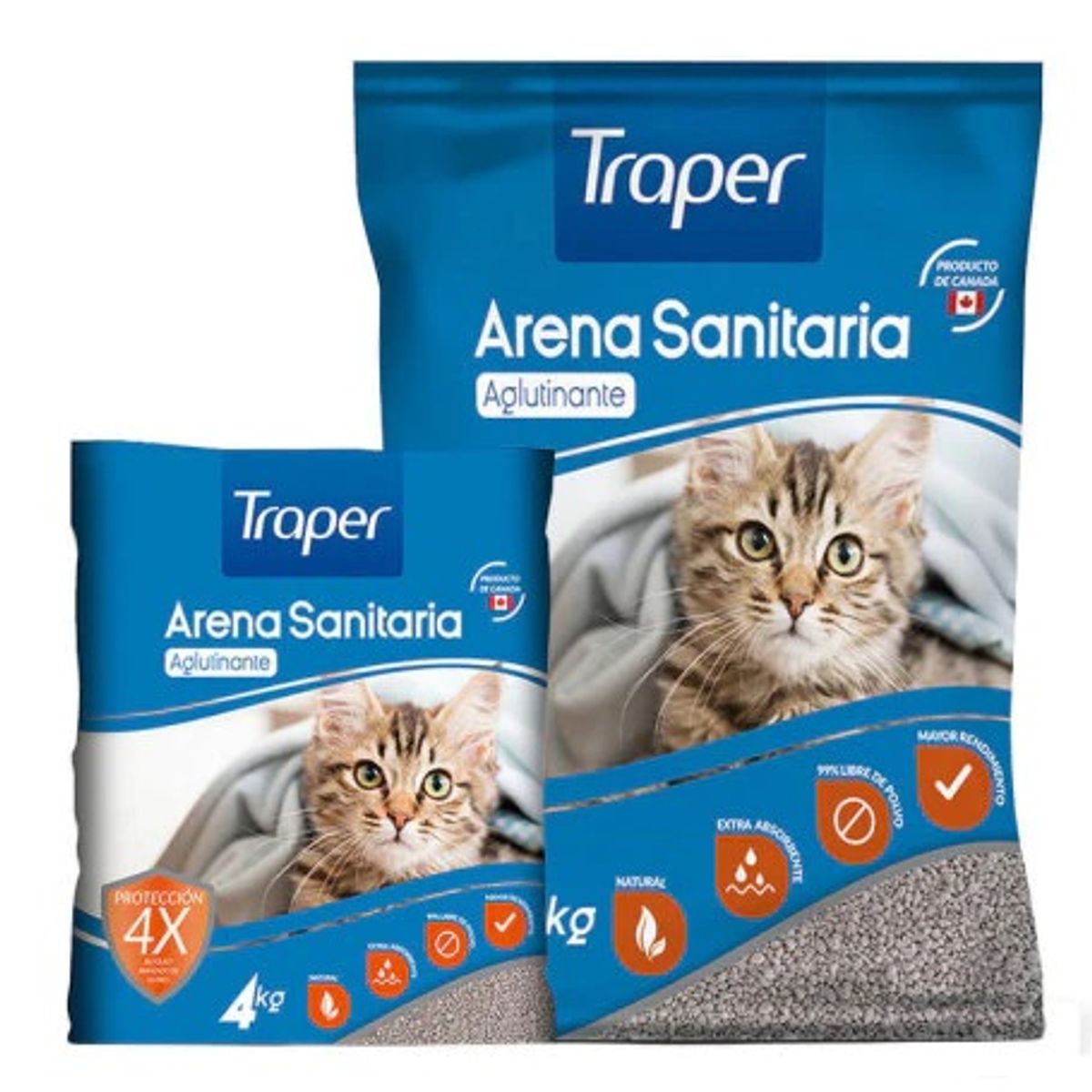 TRAPER - Arena Sanitaria Aglutinante Traper 18 kg