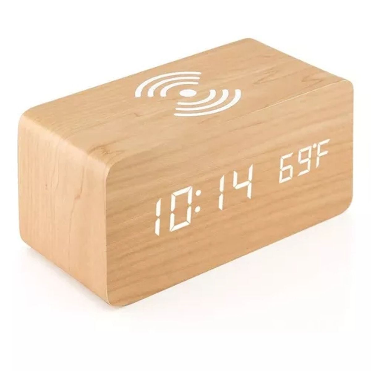 EDWINAYY - Reloj Despertador Con Cargador Inalámbrico Y Termómetro