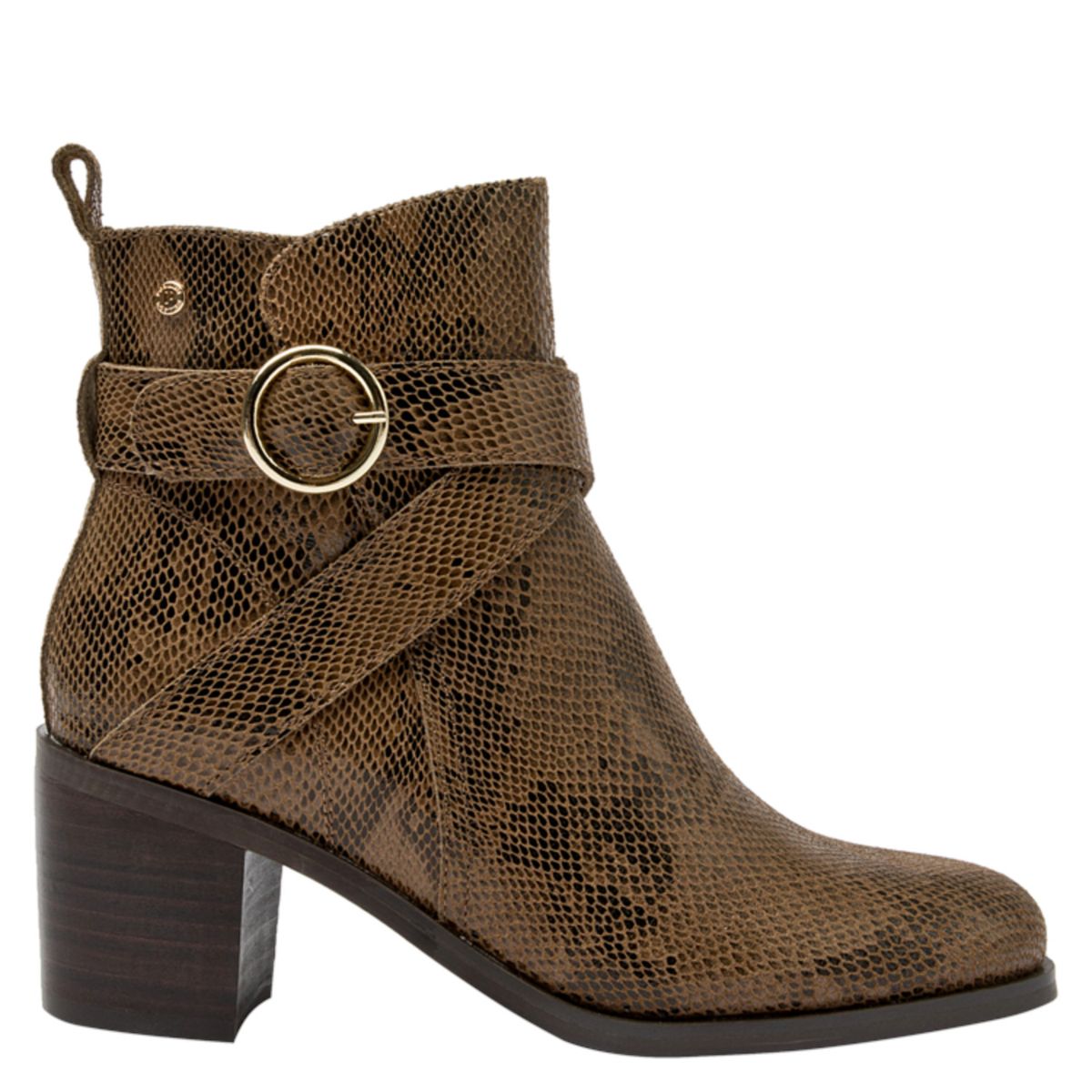 POLLINI - Botín Casual Femenino Marrón Pollini