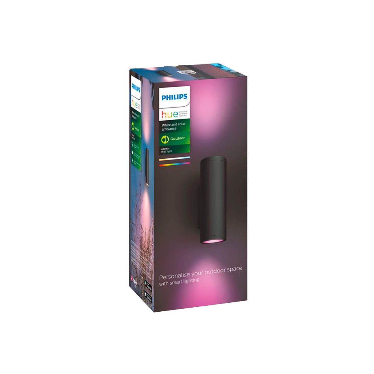 PHILIPS HUE - Philips Hue Appear Aplique Exterior Inteligente Multicolor