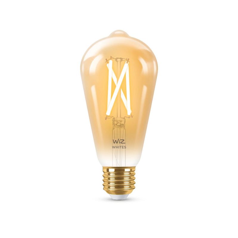 WIZ - Ampolleta WiFi de filamento ámbar de 50W ST64 E27 Wiz