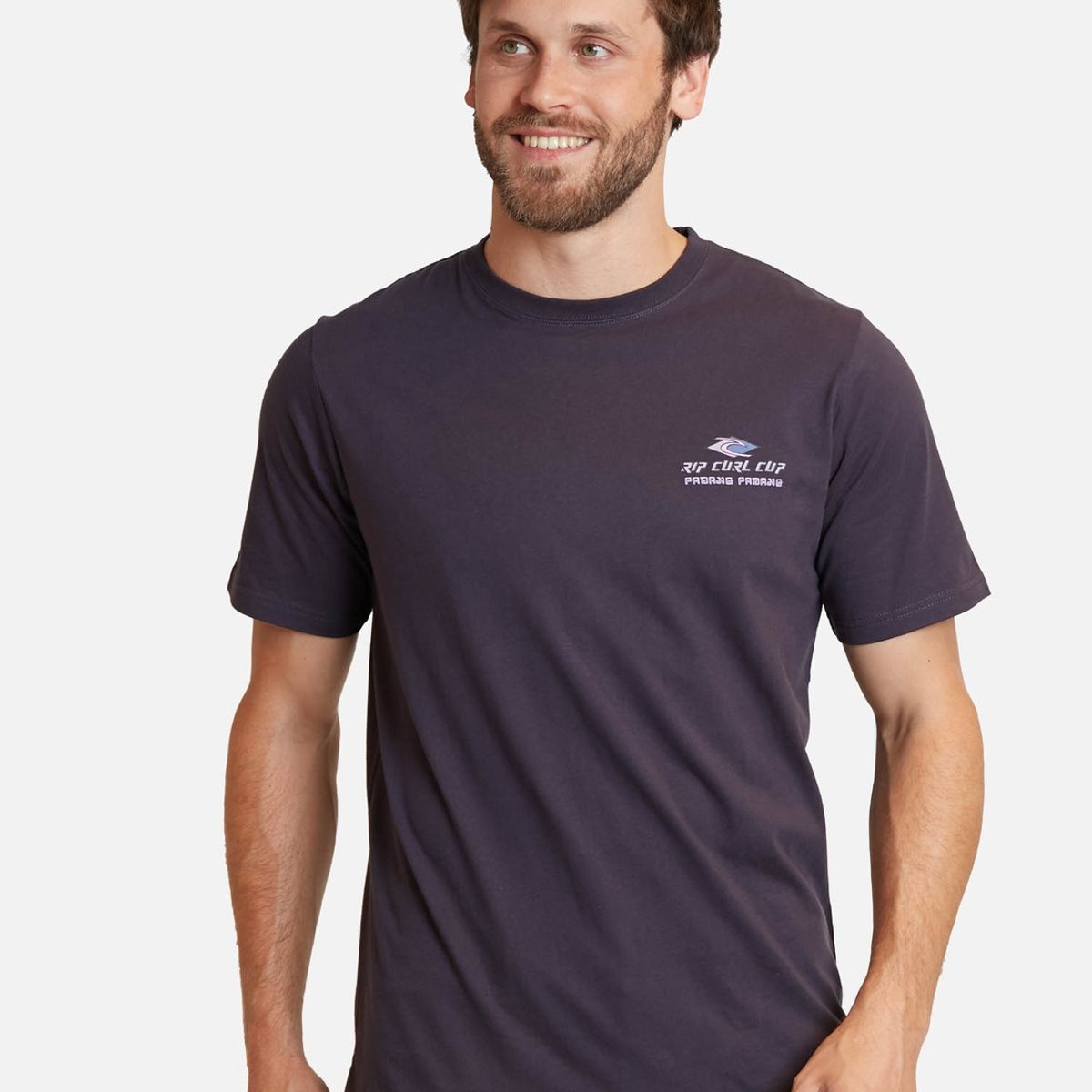 RIP CURL - Polera Padang Ss Tee Gris Hombre Rip Curl