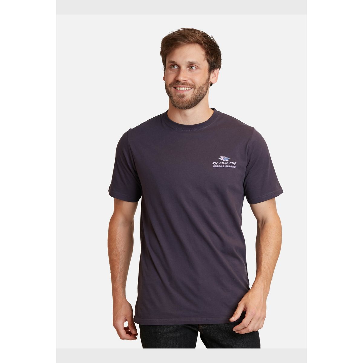RIP CURL - Polera Padang Ss Tee Gris Hombre Rip Curl