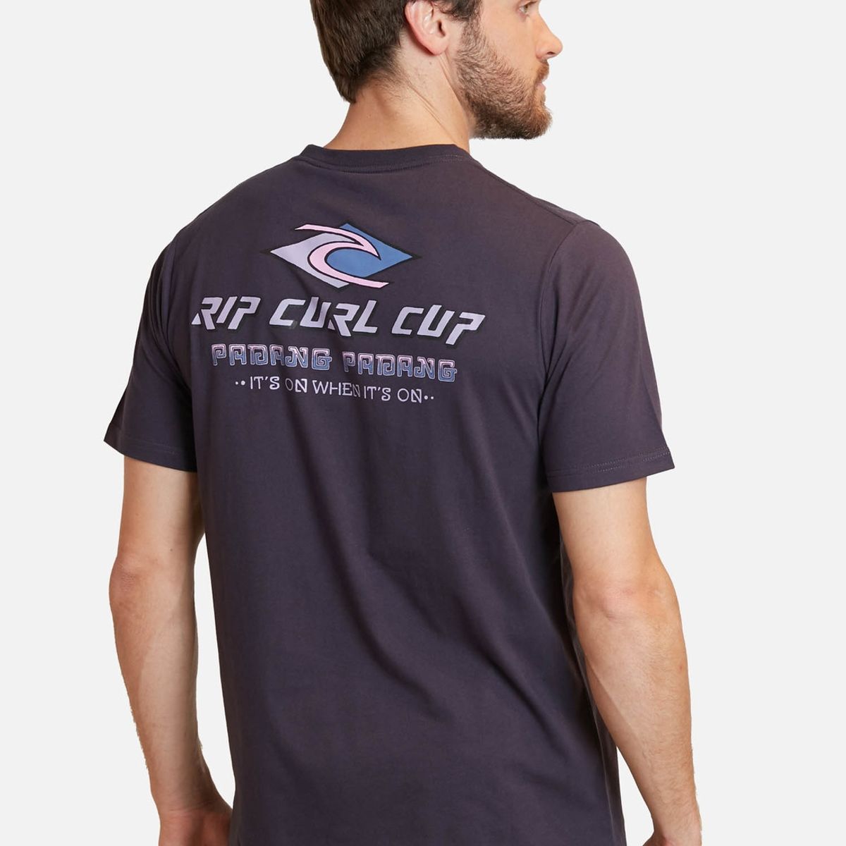 RIP CURL - Polera Padang Ss Tee Gris Hombre Rip Curl
