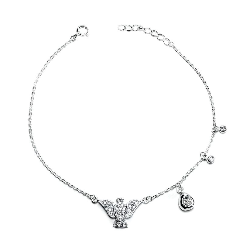 ANDREA COGGIOLA JOYAS - Pulsera Paloma De La Paz Plata Fina 925