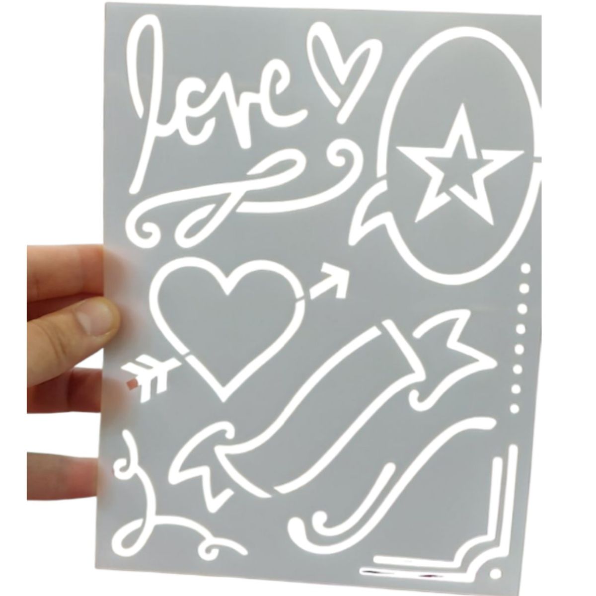 AMERICAN CRAFTS - Plantillas stencil Love para Minc Heidi Swapp