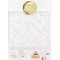 AMERICAN CRAFTS - Plantillas Love para Minc Heidi Swapp