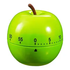 GEN - Timer Forma De Ciruela Cocina Reloj Temporizador A Cuerda - Verde