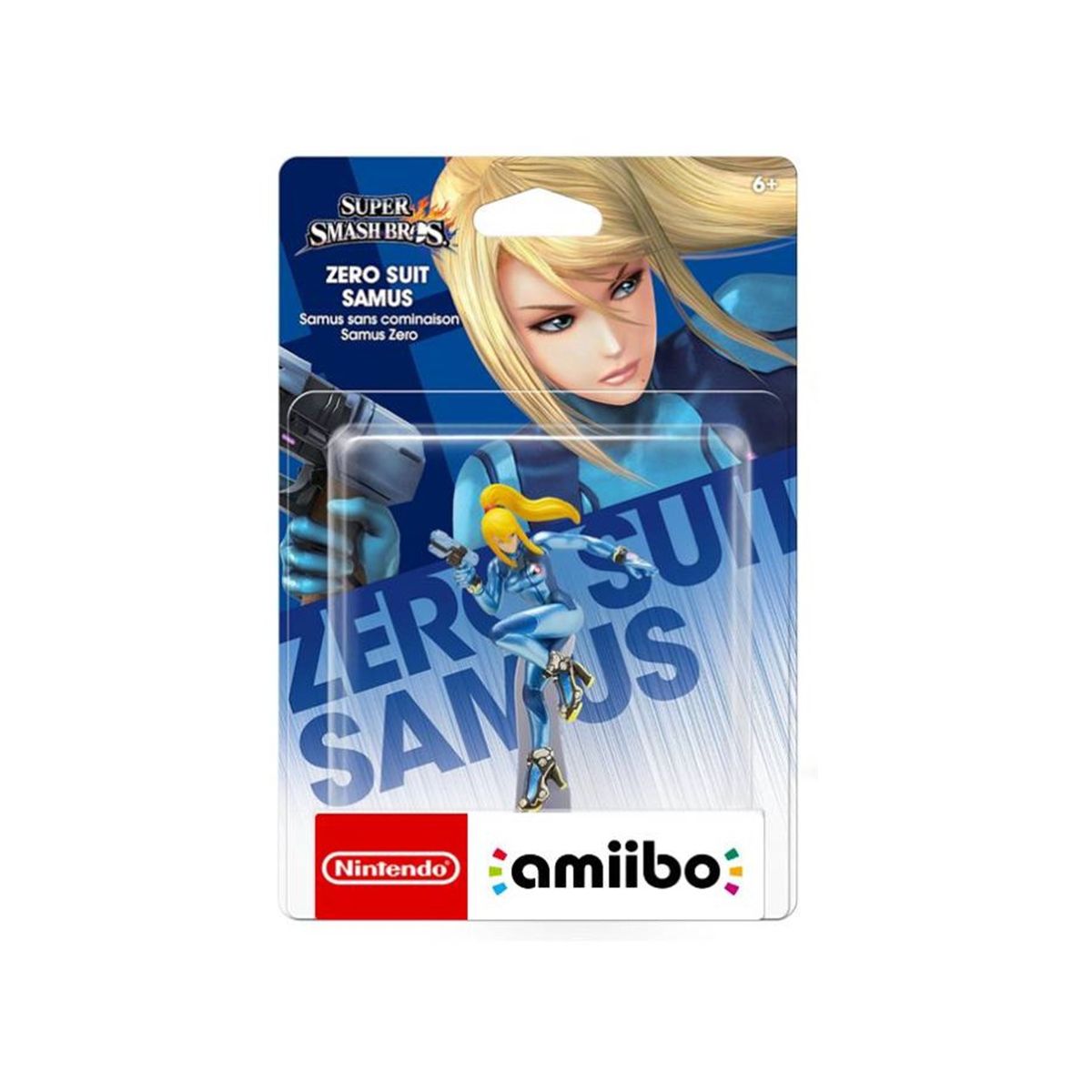 NINTENDO - Amiibo Zero Suit Samus - Colección Super Smash Bros