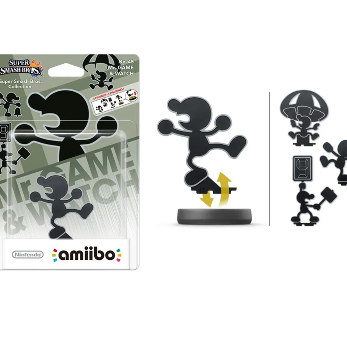 NINTENDO - Amiibo Mr Game and Watch - Colección Super Smash Bros