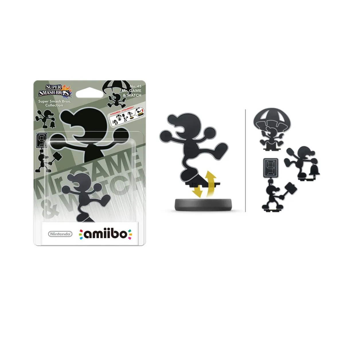 NINTENDO - Amiibo Mr Game and Watch - Colección Super Smash Bros