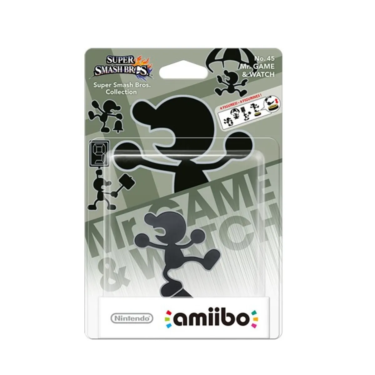 NINTENDO - Amiibo Mr Game and Watch - Colección Super Smash Bros