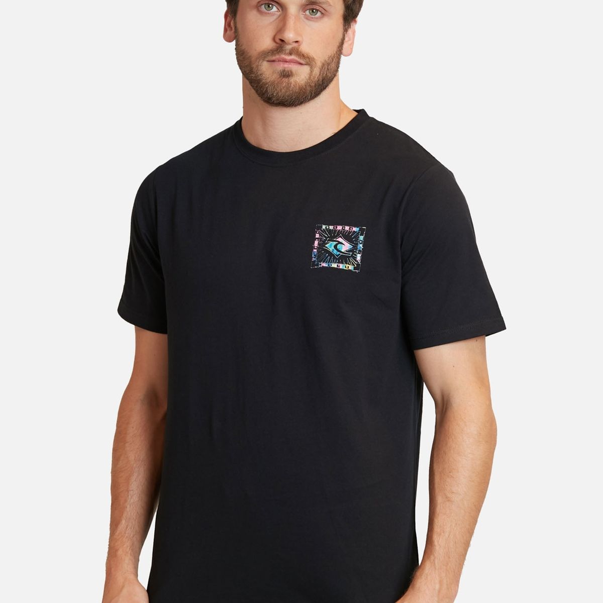 RIP CURL - Polera Made For The Search Negro Hombre Rip Curl
