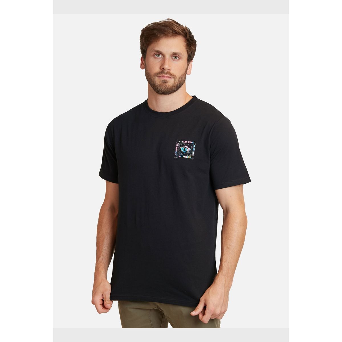 RIP CURL - Polera Made For The Search Negro Hombre Rip Curl