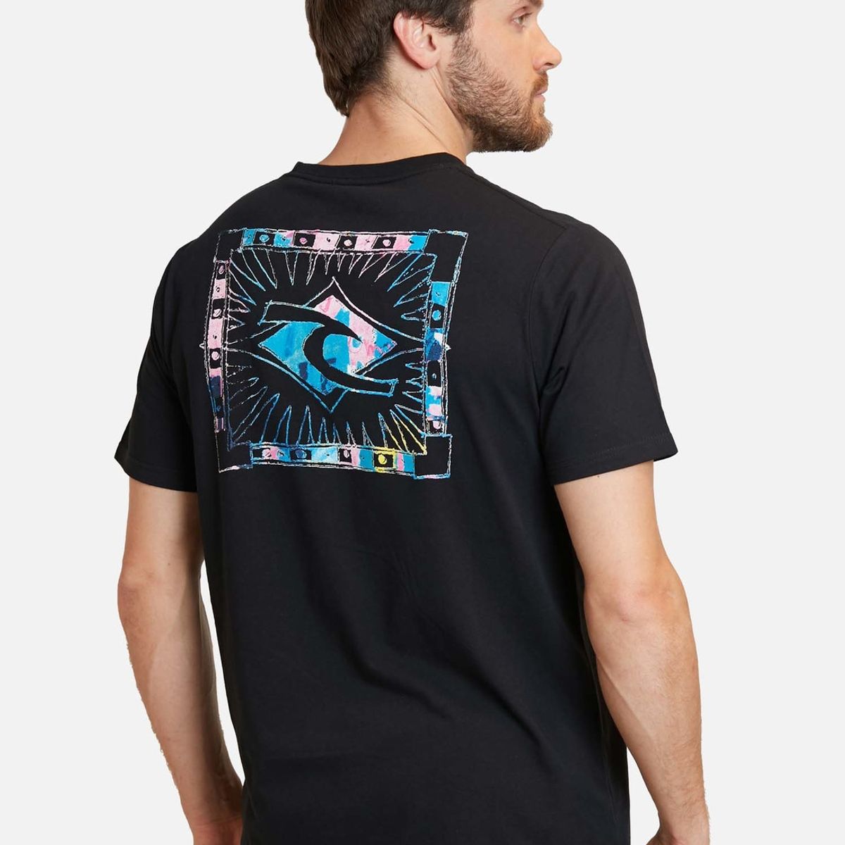 RIP CURL - Polera Made For The Search Negro Hombre Rip Curl