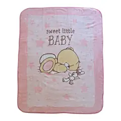 PUMUCKI - Frazada De Cuna Rosada Sweet Little Baby