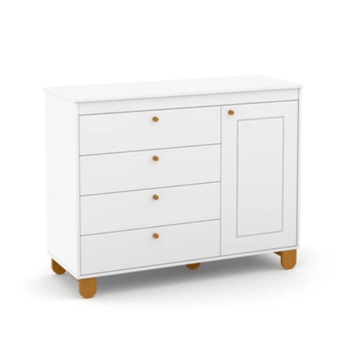 KIDSCOOL - Comoda Zupi Con Puerta Blanca