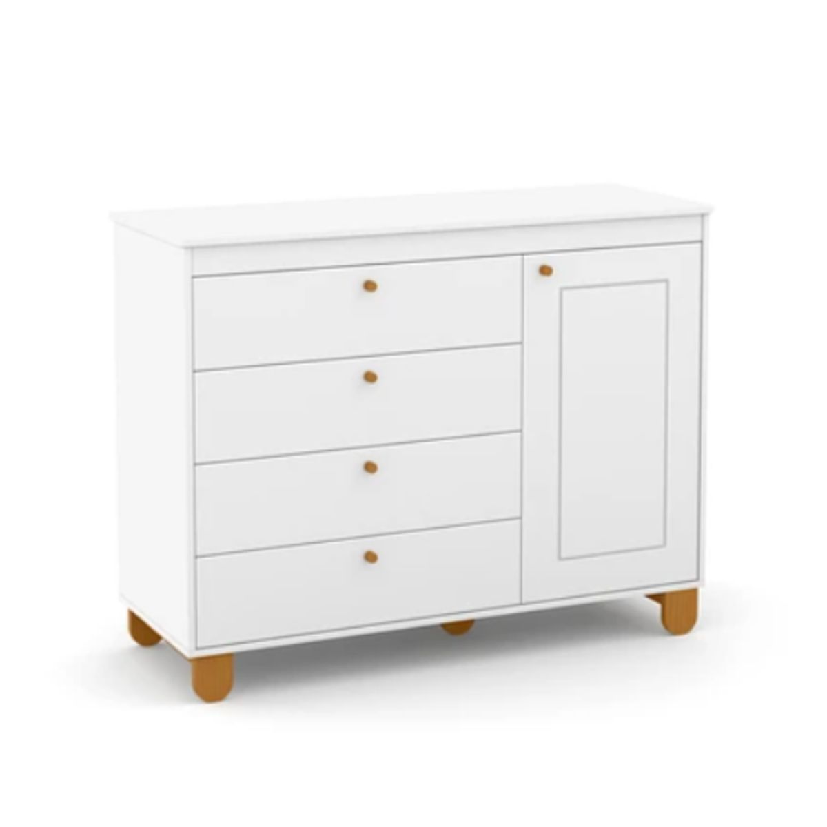 KIDSCOOL - Comoda Zupi Con Puerta Blanca