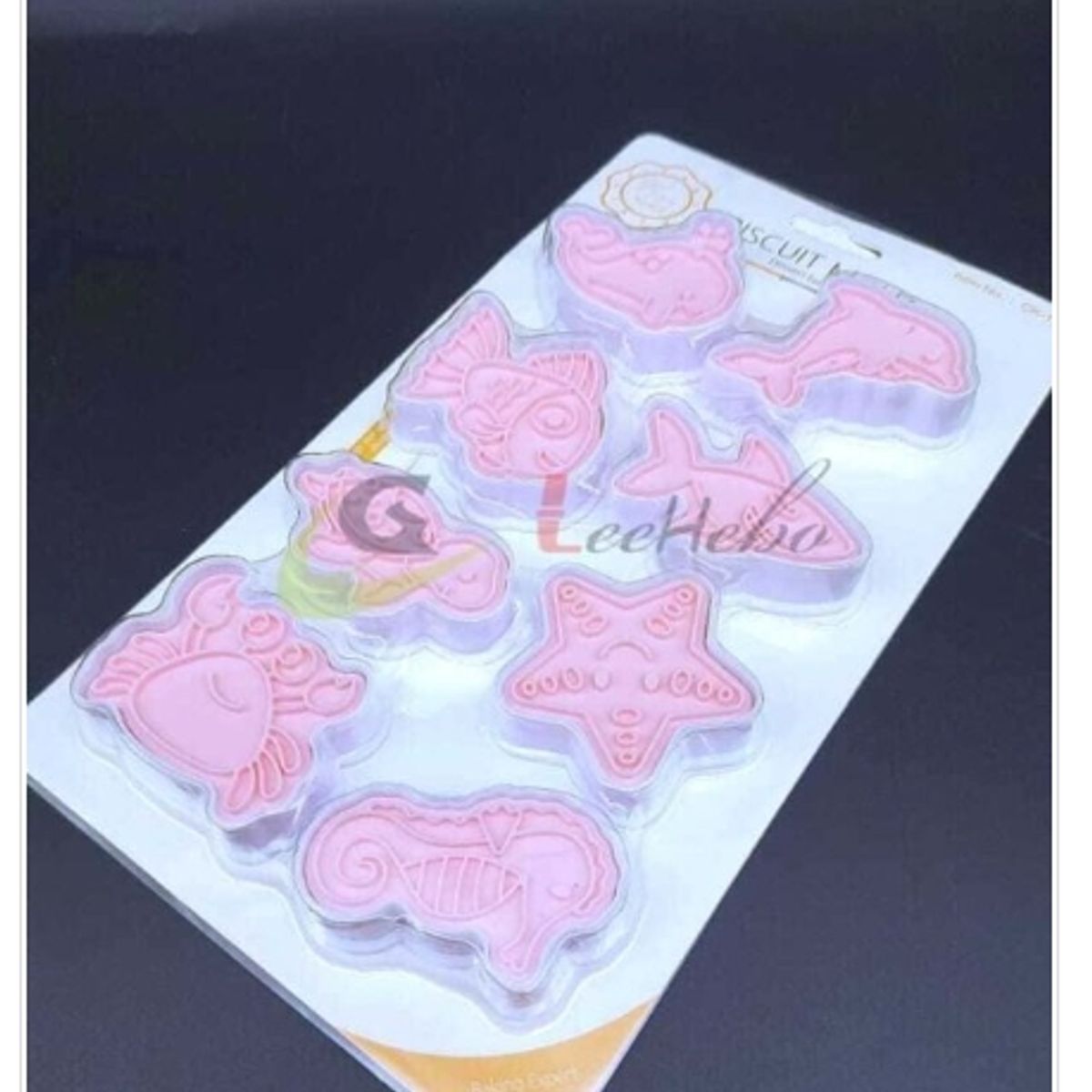 GENERICO - Cortador De Galletas 8 Piezas De Plastico Figura Pez Delfin