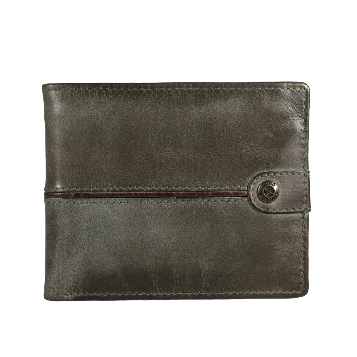 GINO RODINIS - Billetera Hombre Texas 161 Verde/Marrón Gino Rodinis