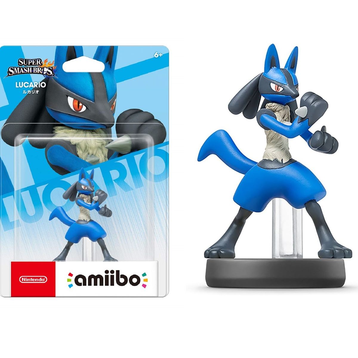 NINTENDO - Amiibo Lucario - Colección Super Smash Bros