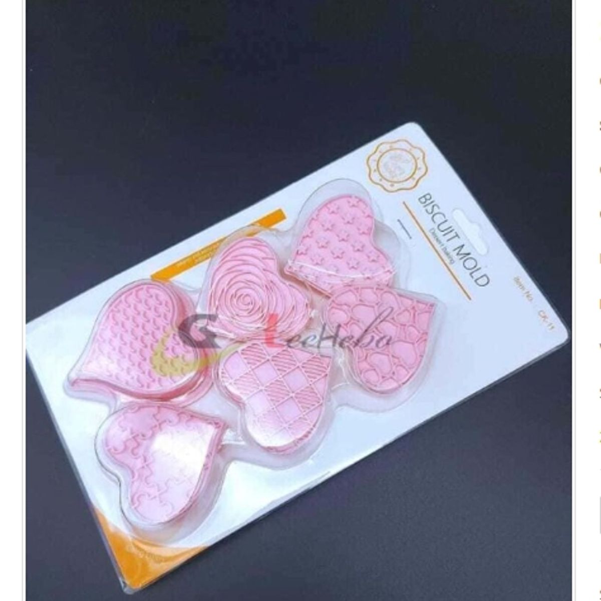 GENERICO - Cortador De Galletas 8 Piezas De Plastico Diseño Corazon