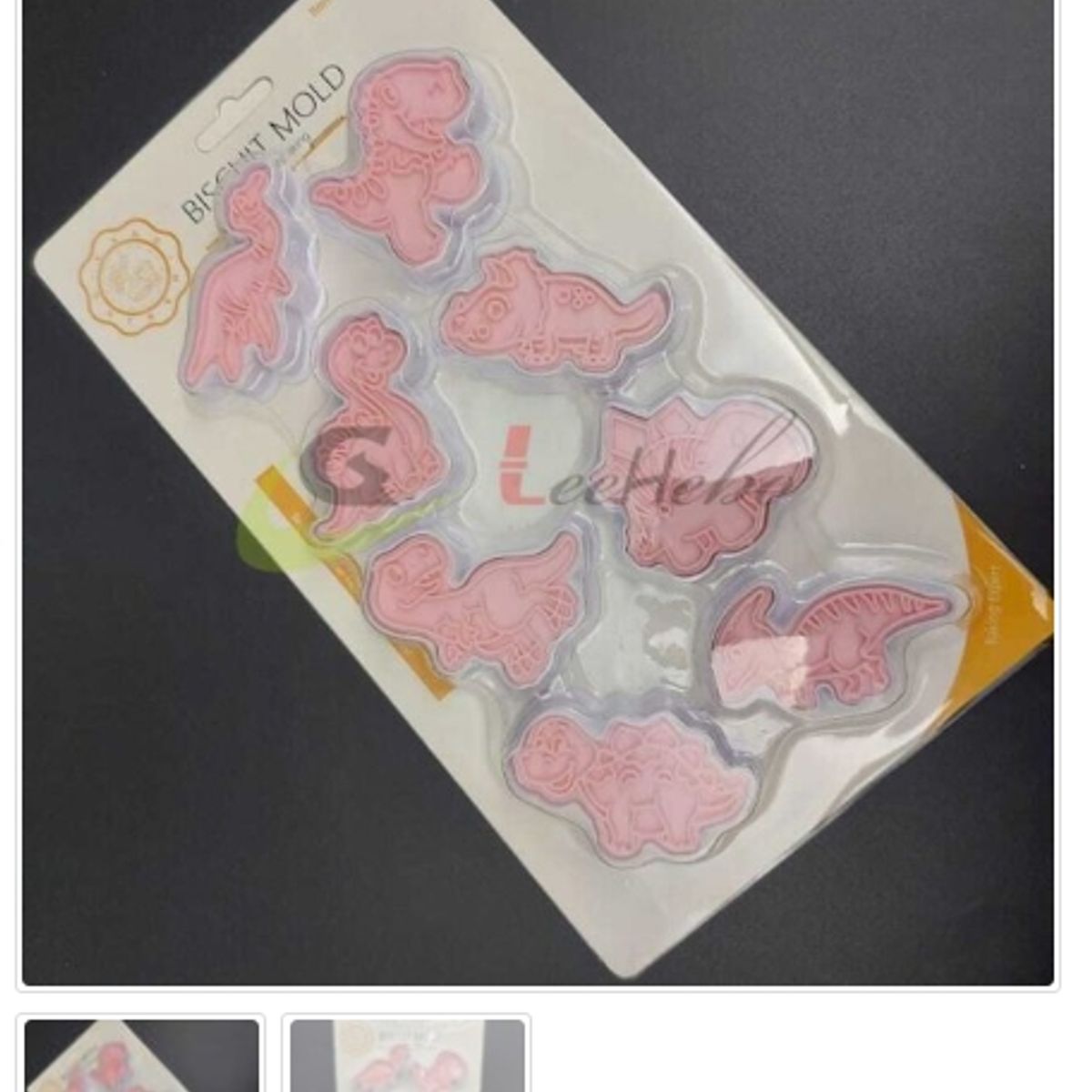 GENERICO - Cortador De Galletas 8 Piezas De Plastico Diseño Dinosaurio