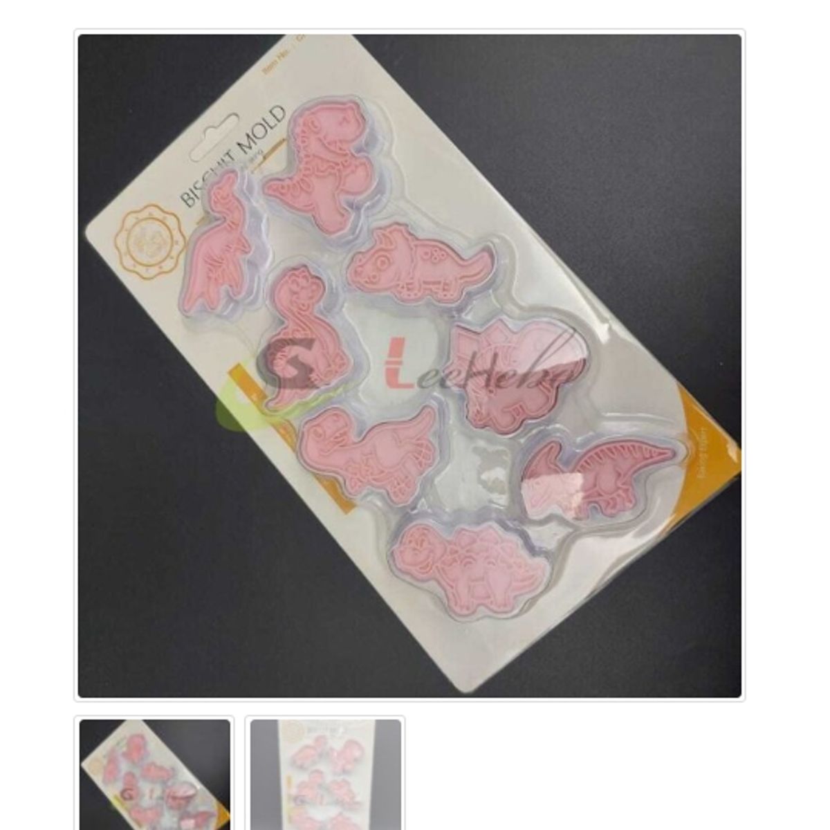 GENERICO - Cortador De Galletas 8 Piezas De Plastico Diseño Dinosaurio